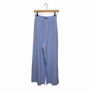 OQQ Blue High-Waist Wide Leg Pants sz Large